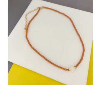 Choker Cristal Flor Madrepérola