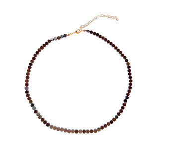 Choker Pedra Natural Hematita