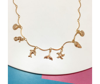 Choker Penduricalhos Fundo do Mar