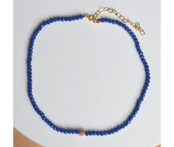 Choker Cristal com Bolinha Cravejada