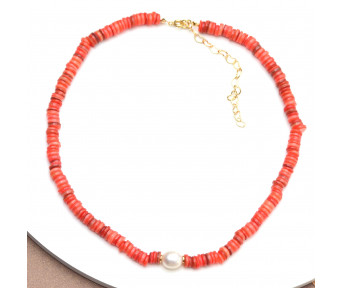 Choker Madrepérola com Pérola