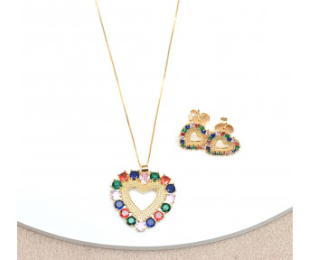 Conjunto Coração Colors