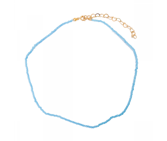 Choker Mini Cristal Azul Claro