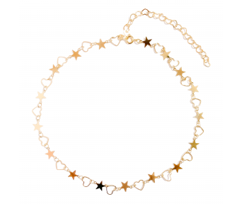 Choker Coração e Estrela