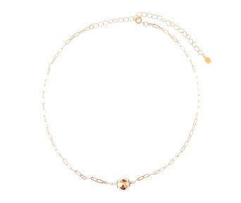 Choker Elos com Bola Dourada