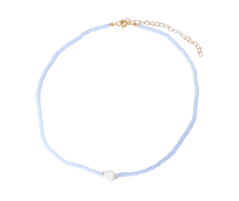 Choker Cristal Azul Claro