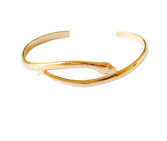 Bracelete Aberto Cobra Micro Zircônia