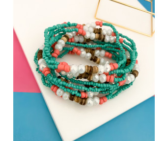 Conjunto Doze Pulseiras Bijuteria Fina