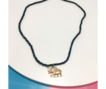 Choker Cristal com Elefante