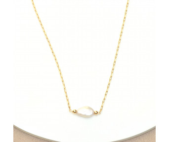 Choker Elos com Pérola 