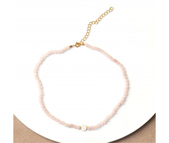 Choker Pedra Natural com Detalhe 