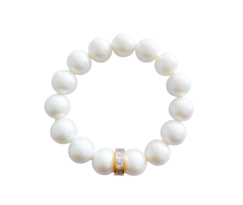 Pulseira de Pérola Shell com detalhe Zircônia